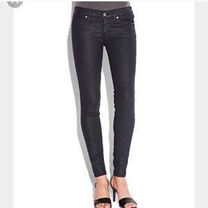 Lucky Brand Wax Coated Charlie Skinny Jeans